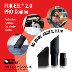 FUR-EEL PRO 2.0 in action cleaning a trunk liner, showing reach into corners