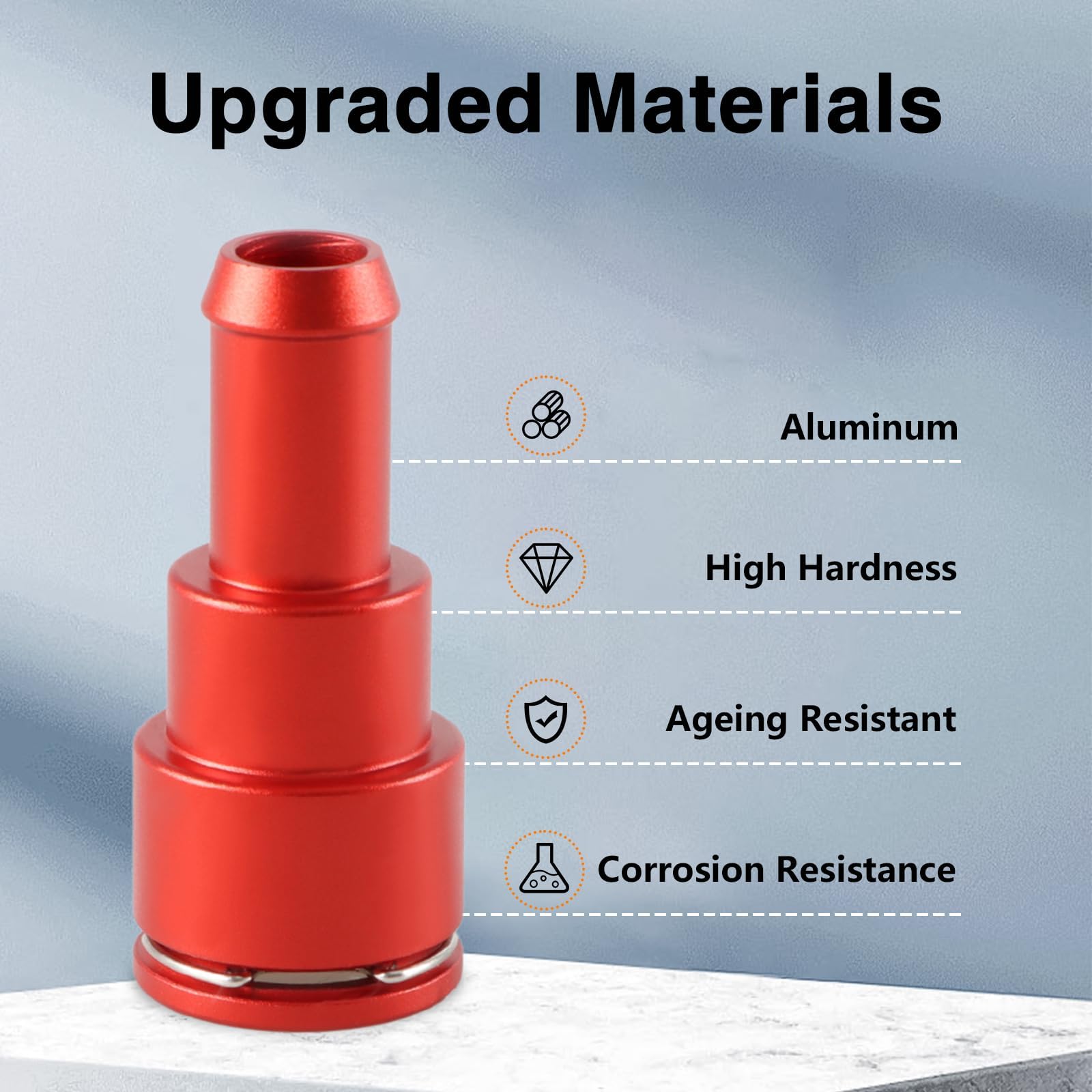 FUSCH close-up of anodized aluminium surface for corrosion-resistant durability