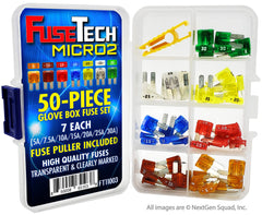 FuseTech color-coded fuse arrangement for fast amp identification and convenience