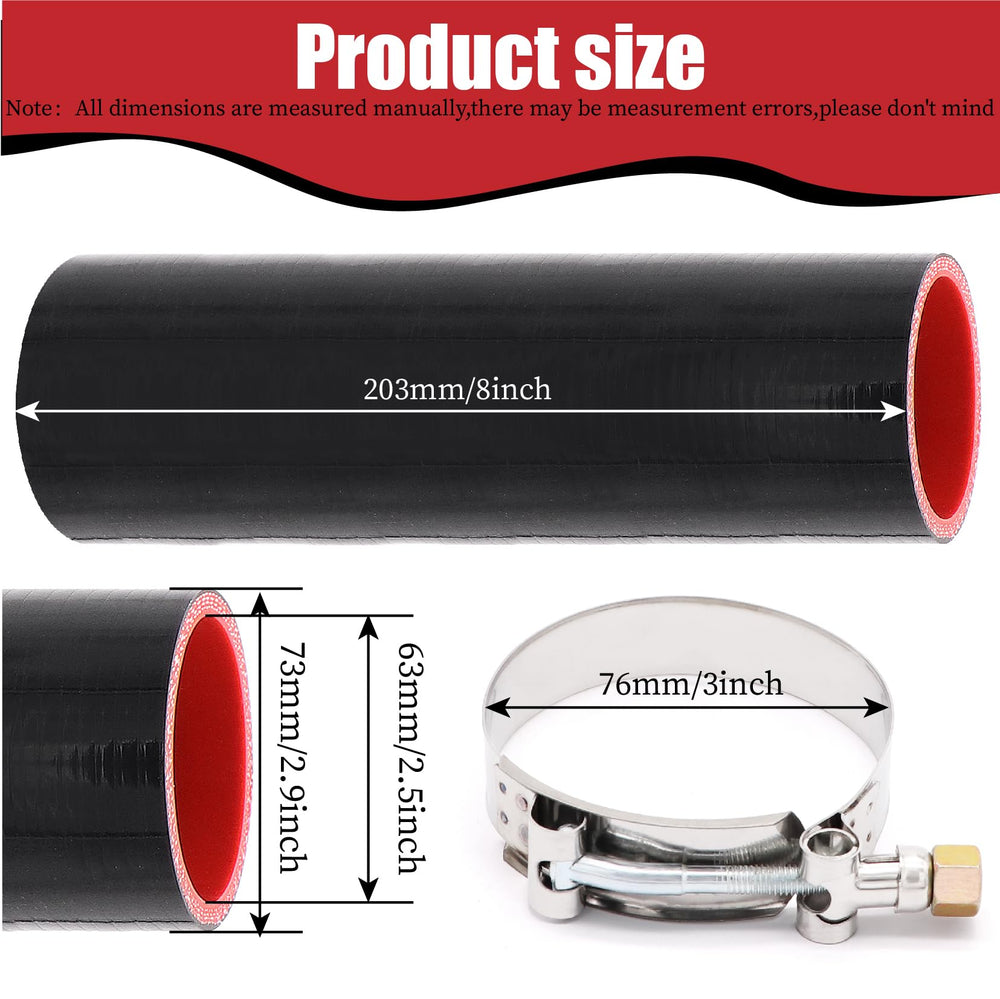 Fuzbaxy stainless steel T-bolt clamp detail showing secure, even sealing on hose