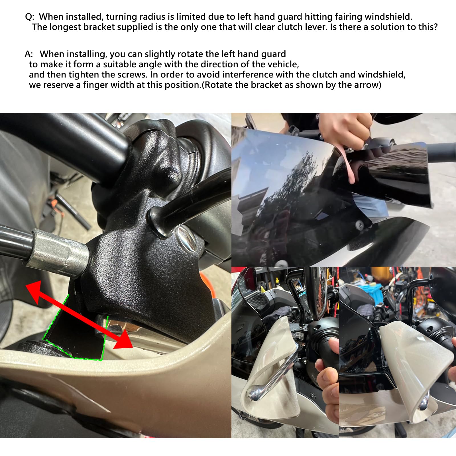 FVMOTO side-angle in use riding scene reducing hand fatigue