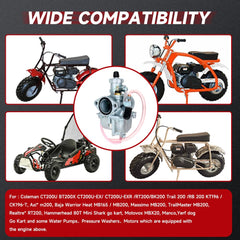 FVRITO 38mm air filter assembly protecting engine from contaminants