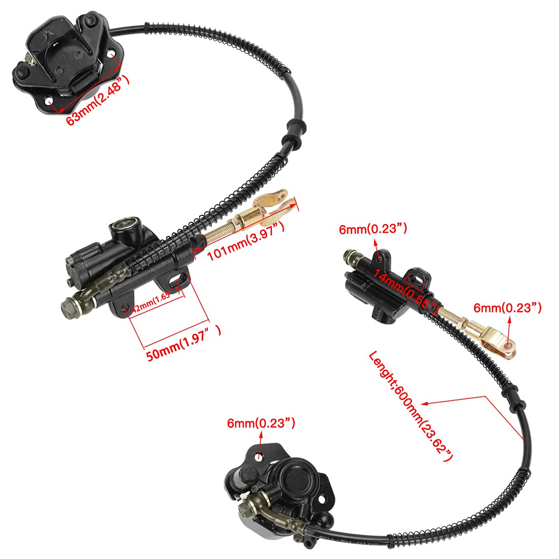 FVRITO brake caliper detail highlighting robust construction and fit
