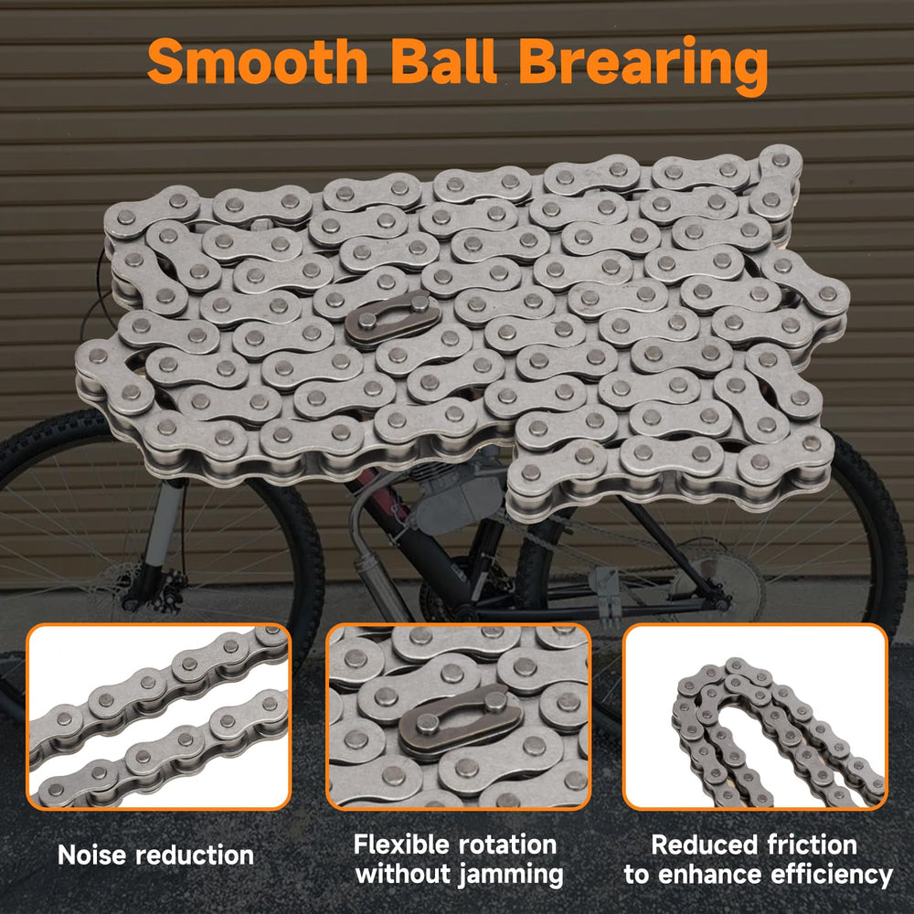 FVRITO chain fitted on sprocket demonstrating smooth engagement benefit