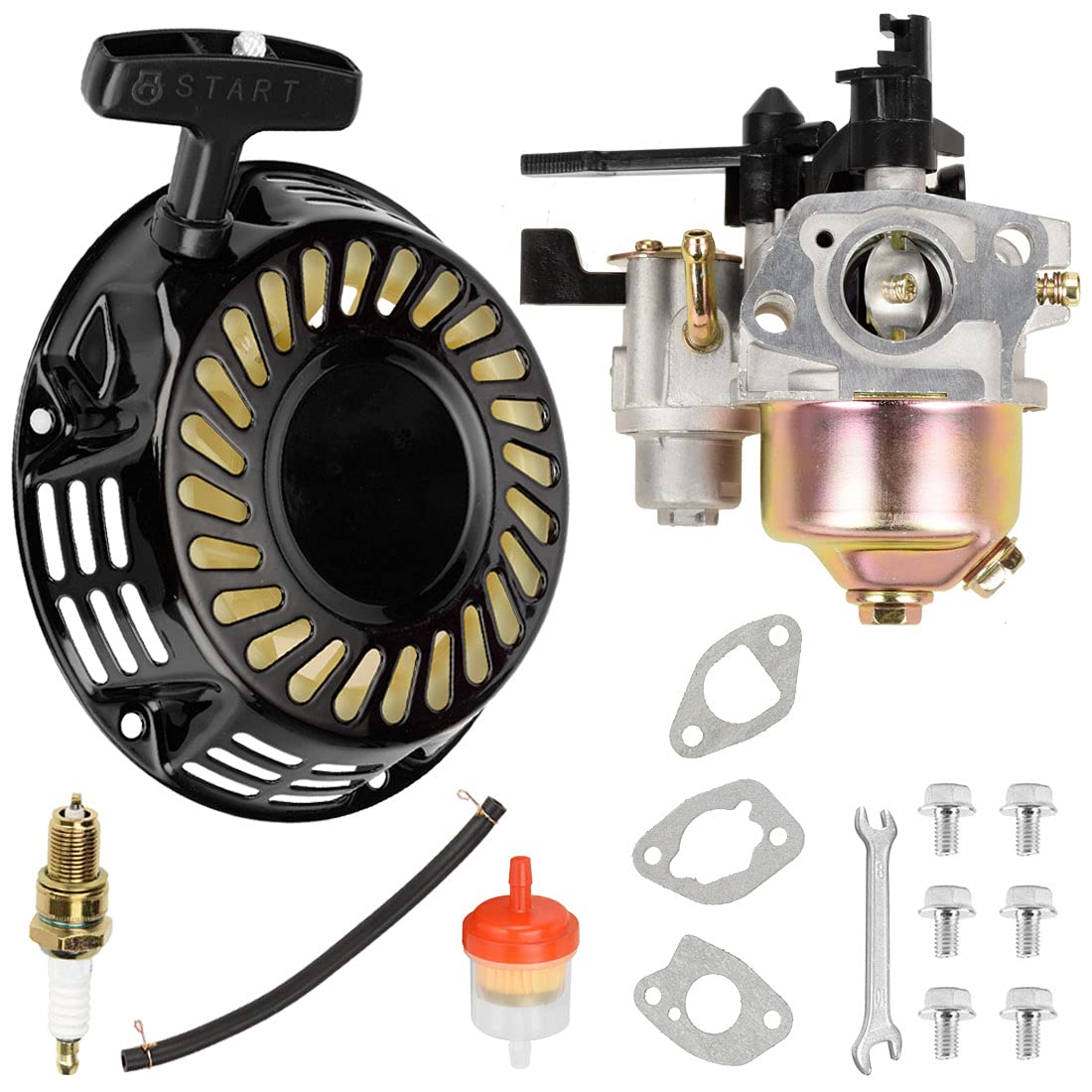 FVRITO front assembly showing pull starter and carburetor for quick replacement