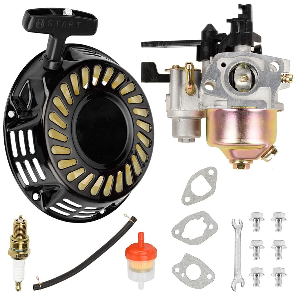 FVRITO front assembly showing pull starter and carburetor for quick replacement
