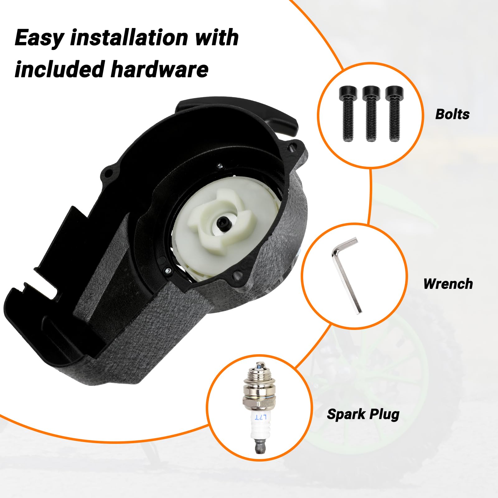 FVRITO installed on mini ATV demonstrating restored hand-start convenience