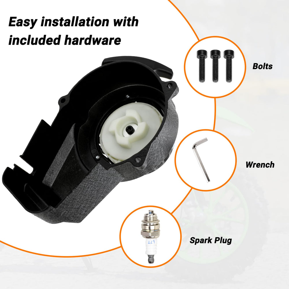 FVRITO installed on mini ATV demonstrating restored hand-start convenience