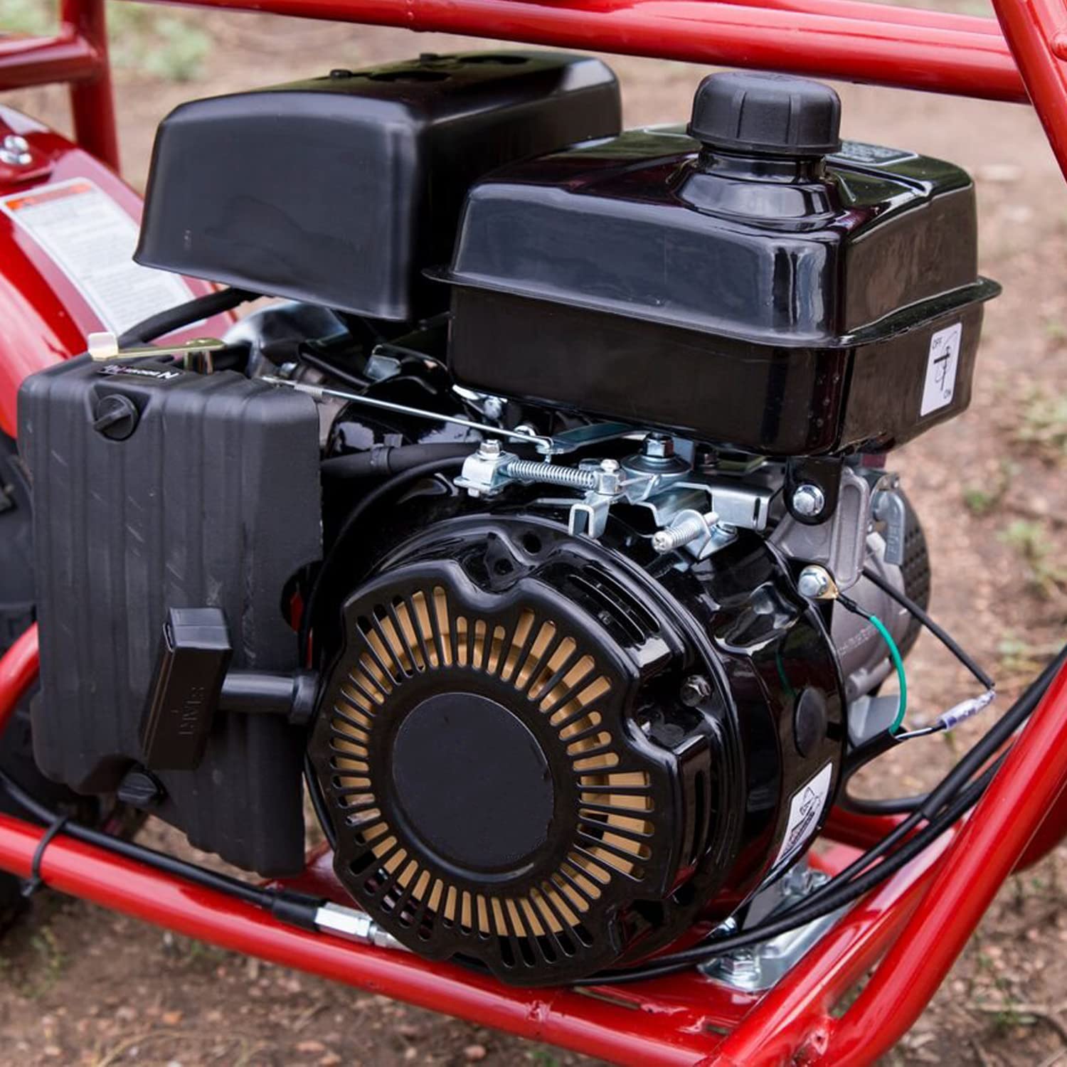 FVRITO installed on a mini bike engine showing straightforward replacement benefit