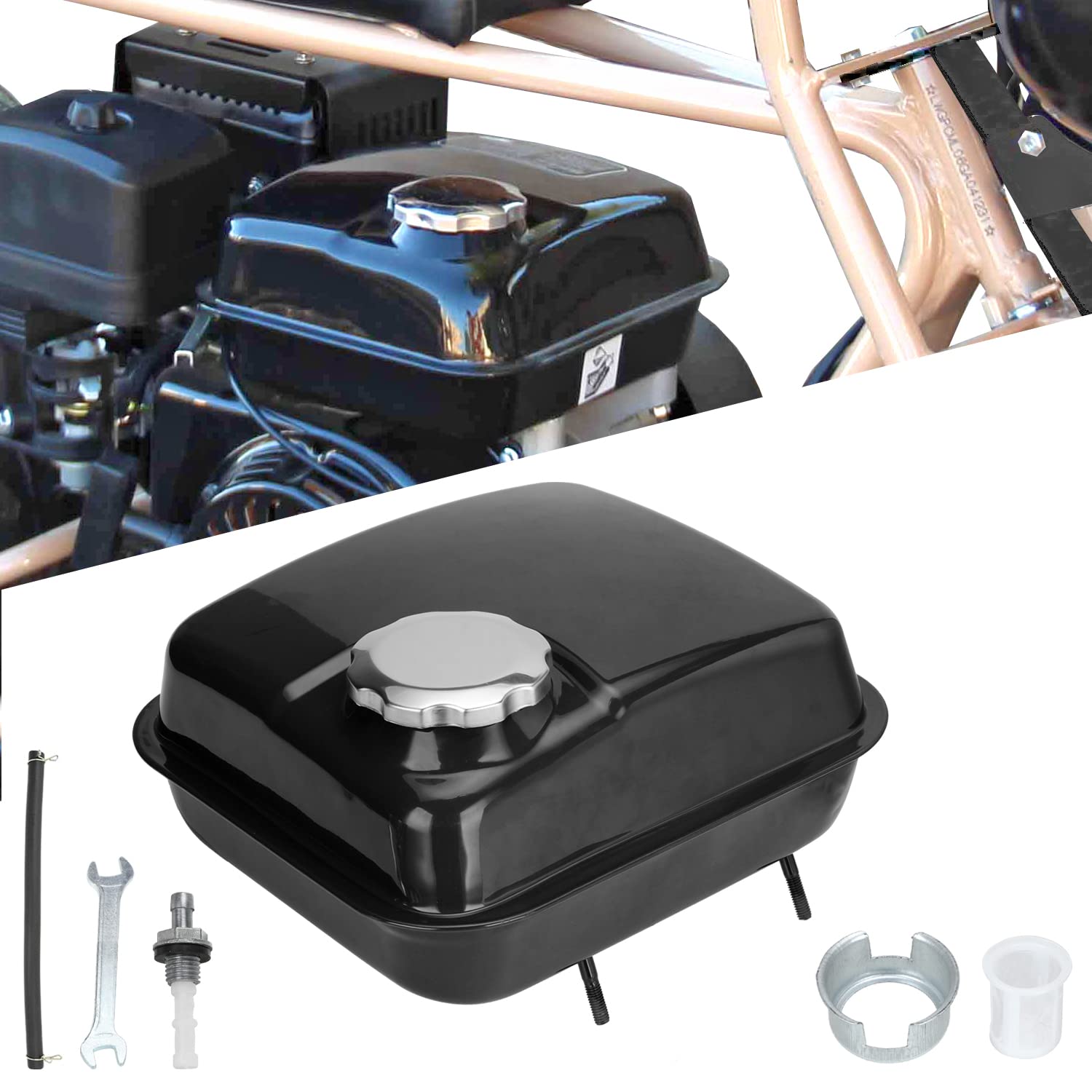 FVRITO petcock and fuel line assembly demonstrating easy shutoff and leak prevention