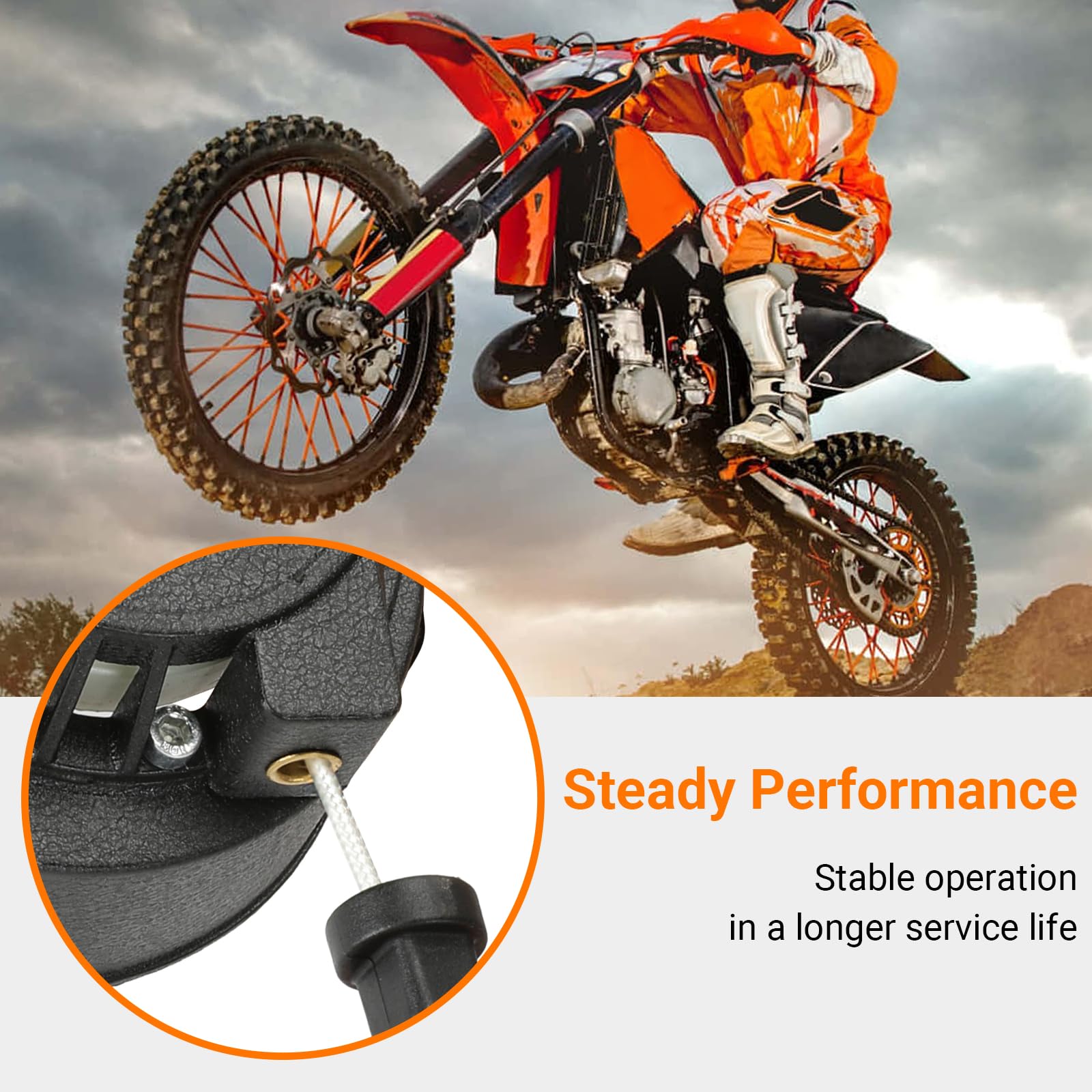 FVRITO package contents arranged showing starter, cord, bolts and wrench for complete kit