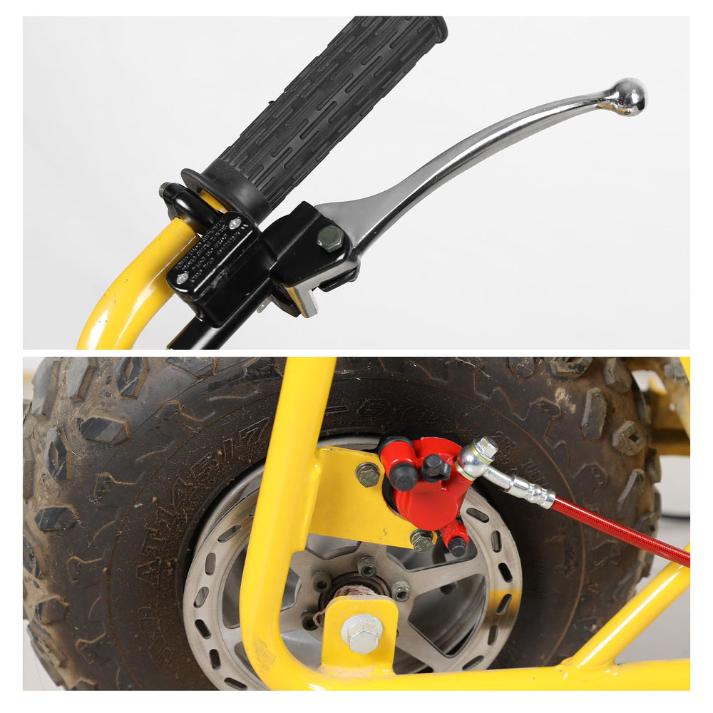 FVRITO mini bike in action showing rider confidence and safer stopping