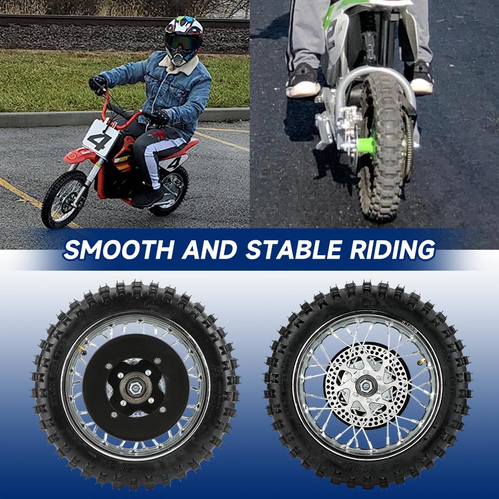 FVRITO rim, spokes and angled TR87 valve detail showing durable construction benefit