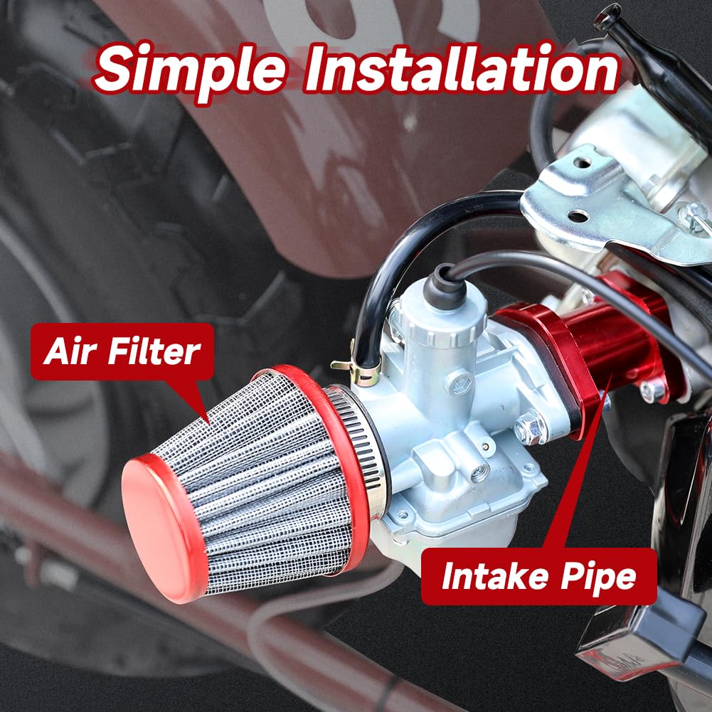 FVRITO carburetor next to ruler showing compact size for easy swaps