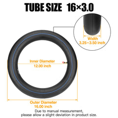 FVRITO inner tube installed on an electric scooter wheel demonstrating correct fit