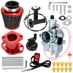 FVRITO VM22 carburetor front view showing clean porting and fit benefits