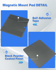 FYWZ magnetic LED light mounted on pad, provides secure hold during driving