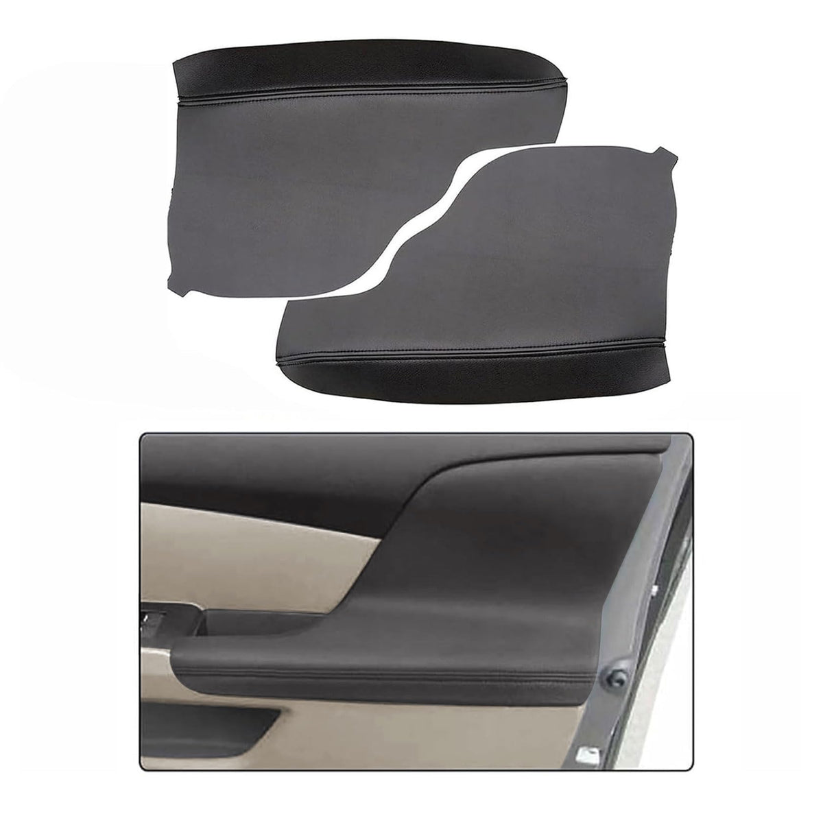 FZJDSD front door armrest cover packaging showing complete set and tool for easy install