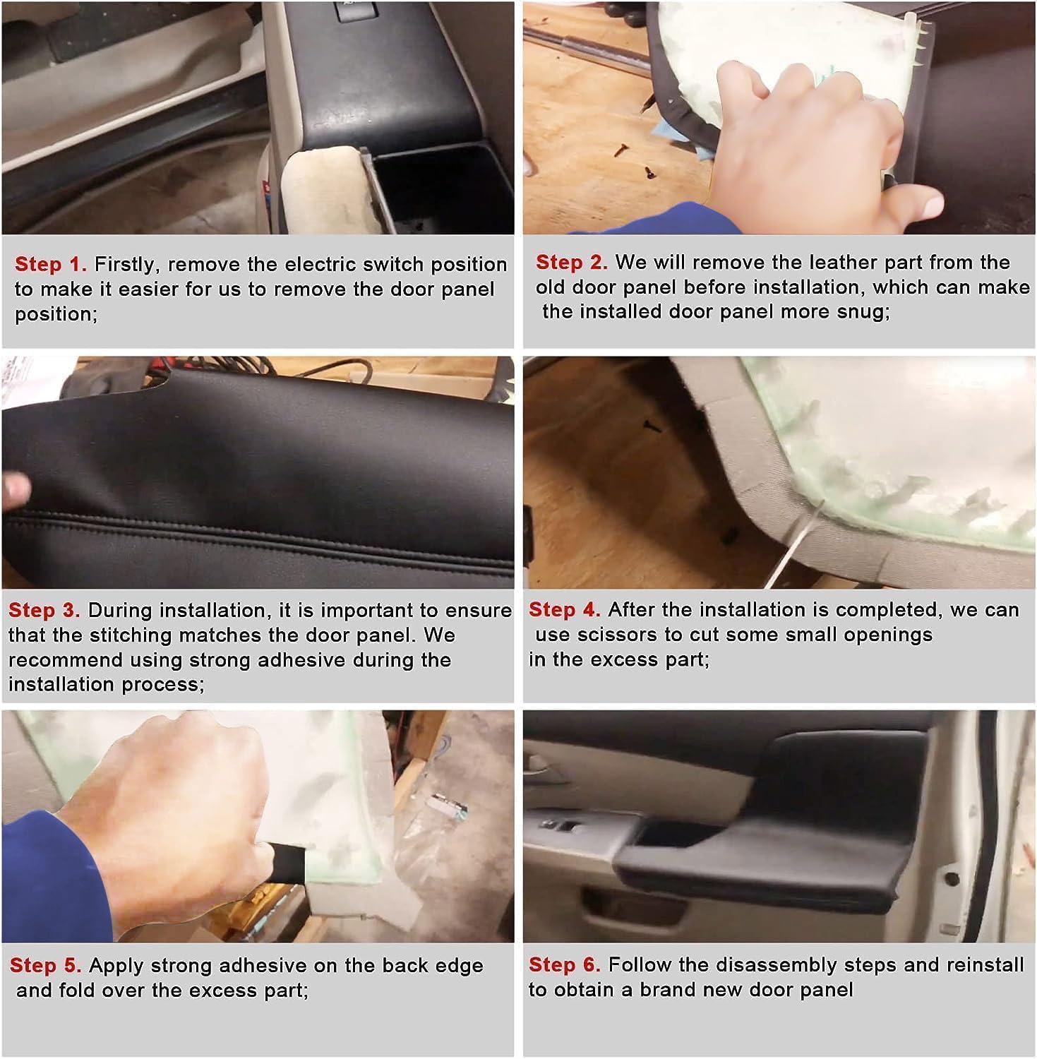 FZJDSD armrest cover installed on Honda Odyssey door demonstrating improved look
