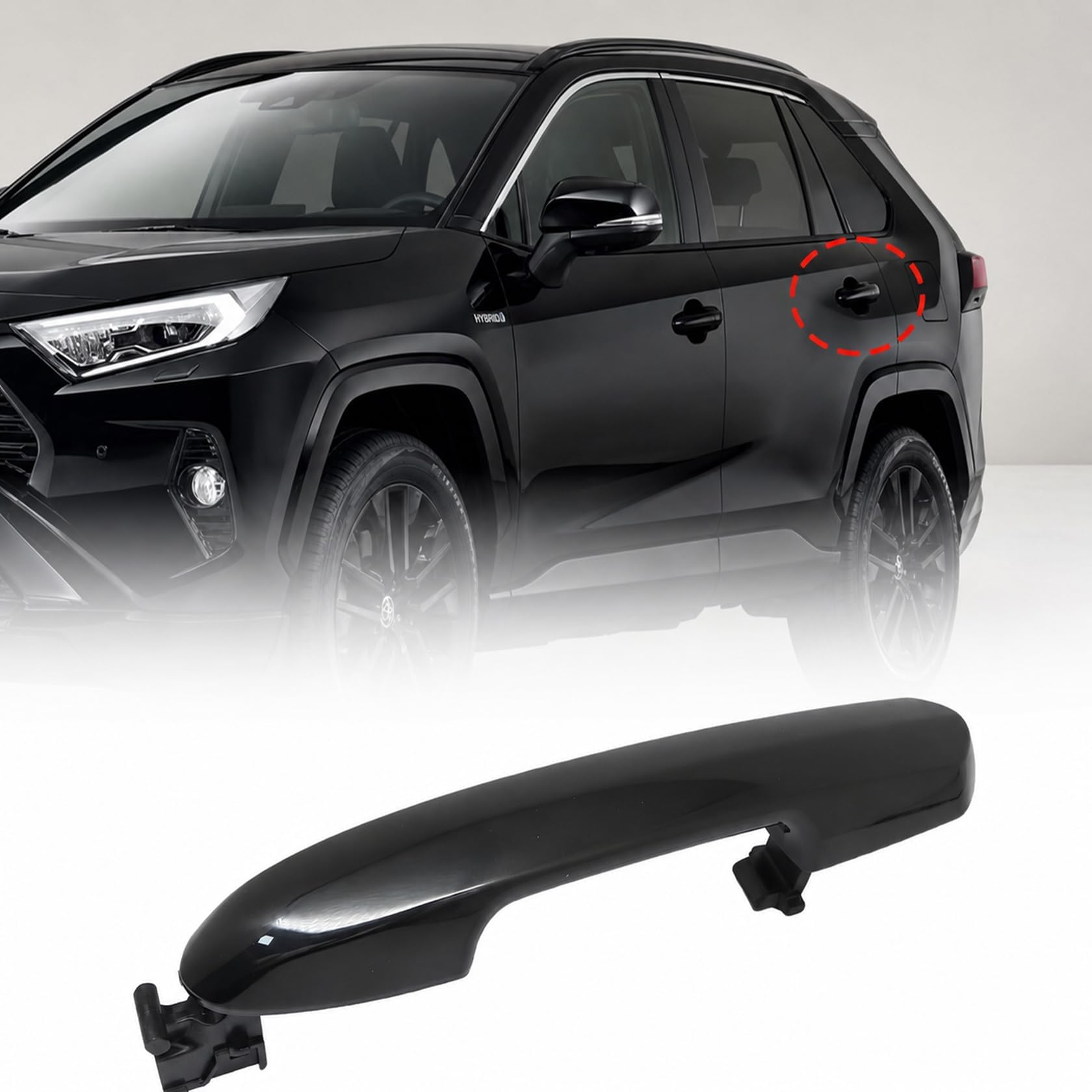 FZJDSD front view of rear handle showing shape and fit benefit