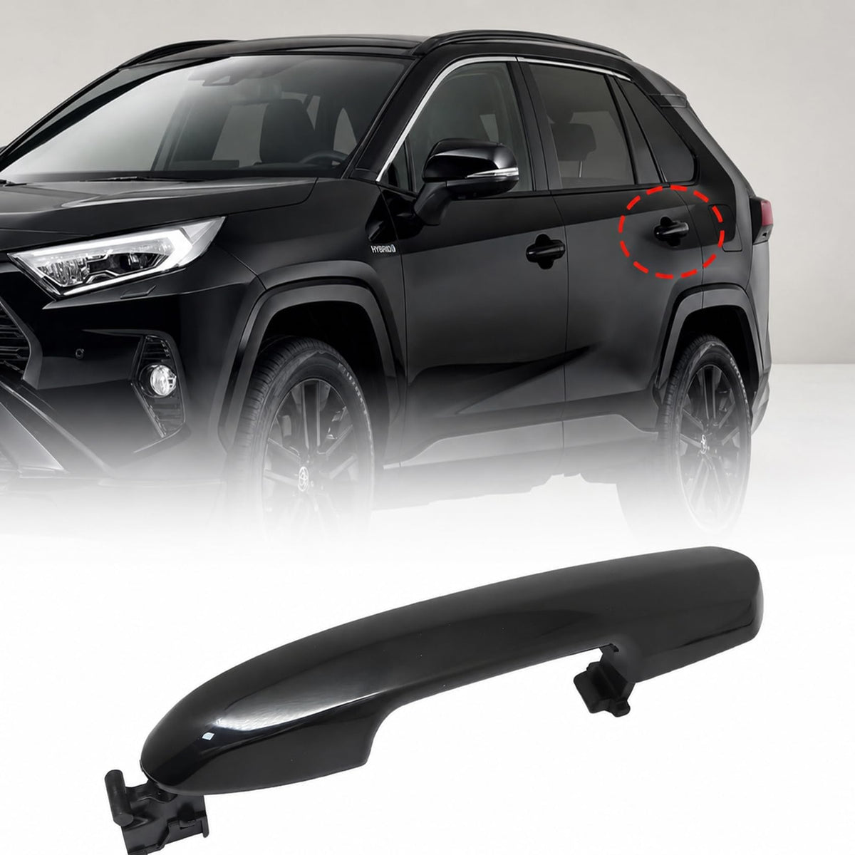 FZJDSD front view of rear handle showing shape and fit benefit