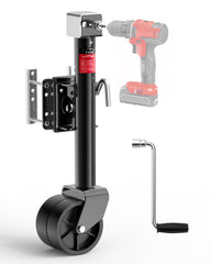 FZZD front view of trailer jack showing solid frame and quick operation benefit