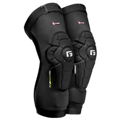 G-Form knee guard front view showing slim profile and comfortable fit