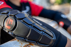 G-Form Pro-X3 sleeve edge silicone gripper detail showing slip resistance benefit