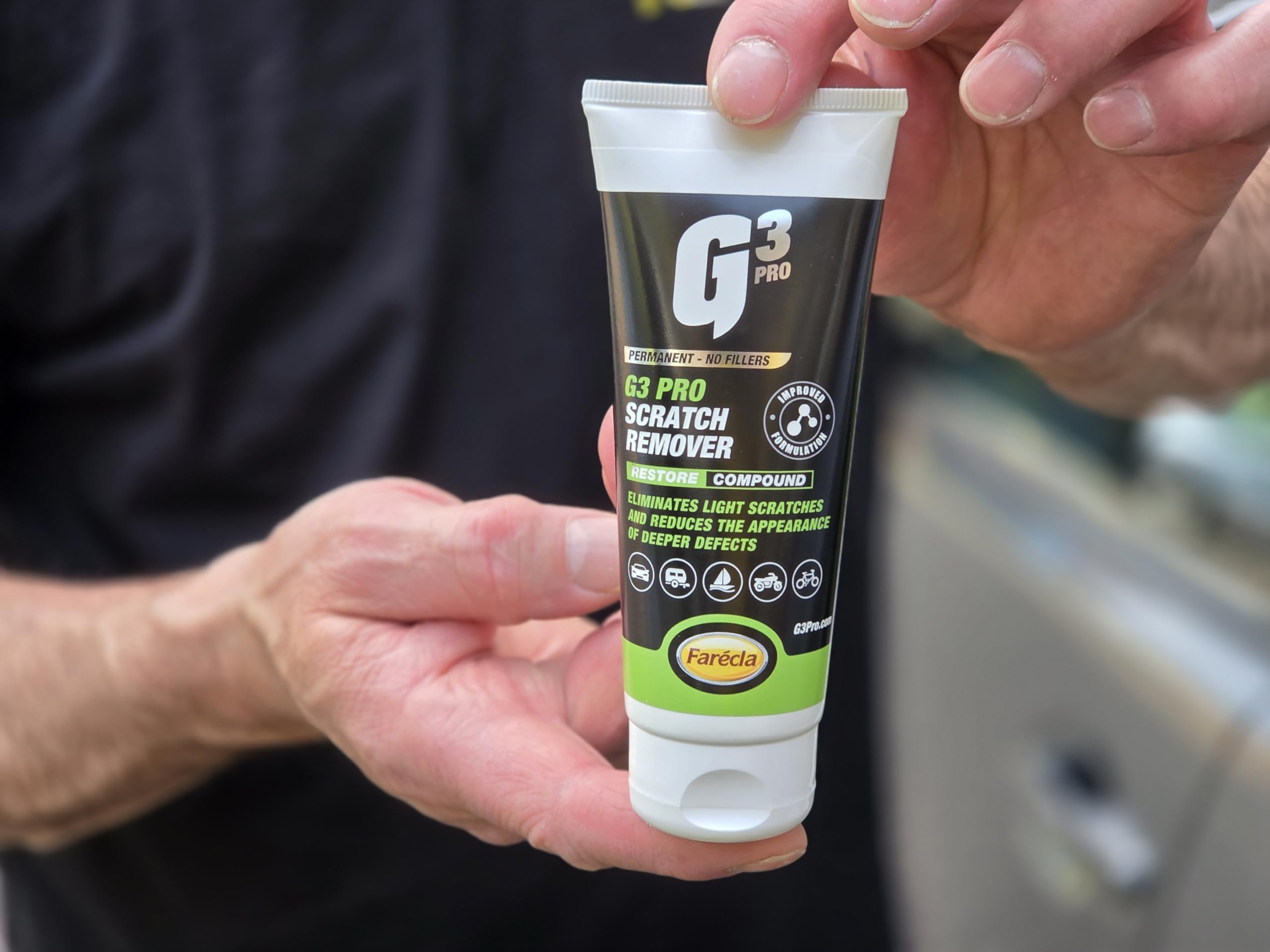 G3 Pro compound texture close-up demonstrating smooth abrasion control
