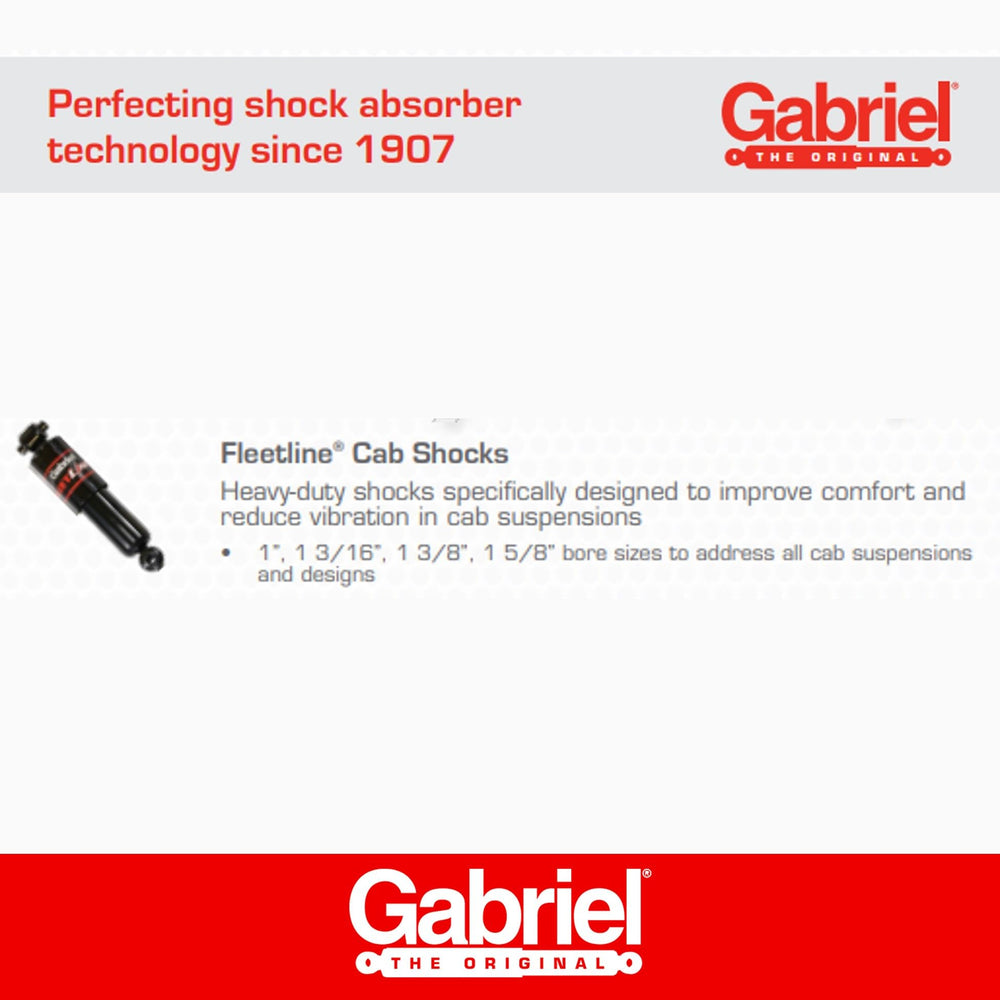 Gabriel FleetLine bulged body illustrating larger fluid capacity and fade resistance