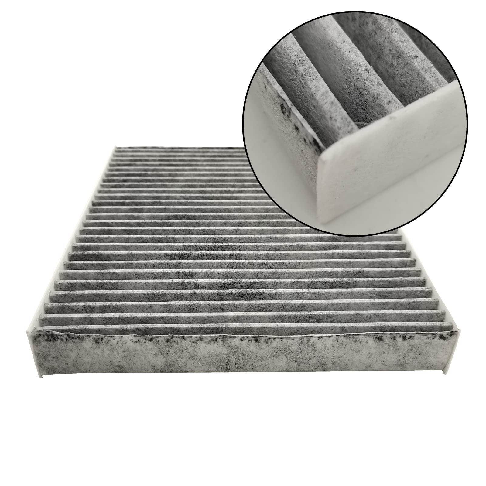 GaeaAuto cabin air filter close-up highlighting pleats and seal