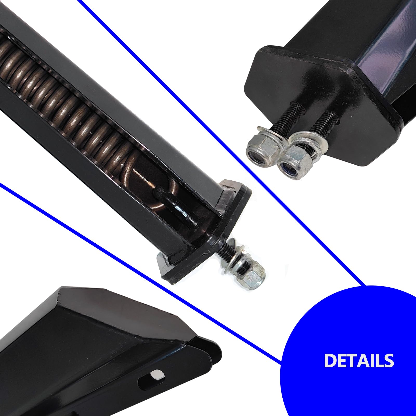 GaeaAuto hanger scale with ruler and nuts showing 30-inch length and included hardware for easy installation