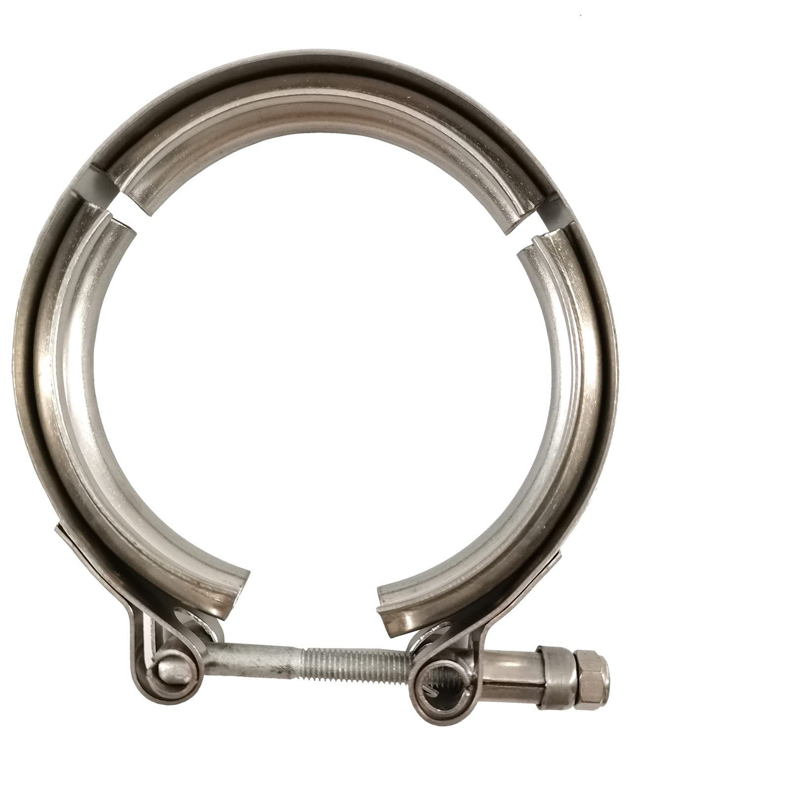 GaeaAuto 3 inch V-band clamp open position showing ease of assembly