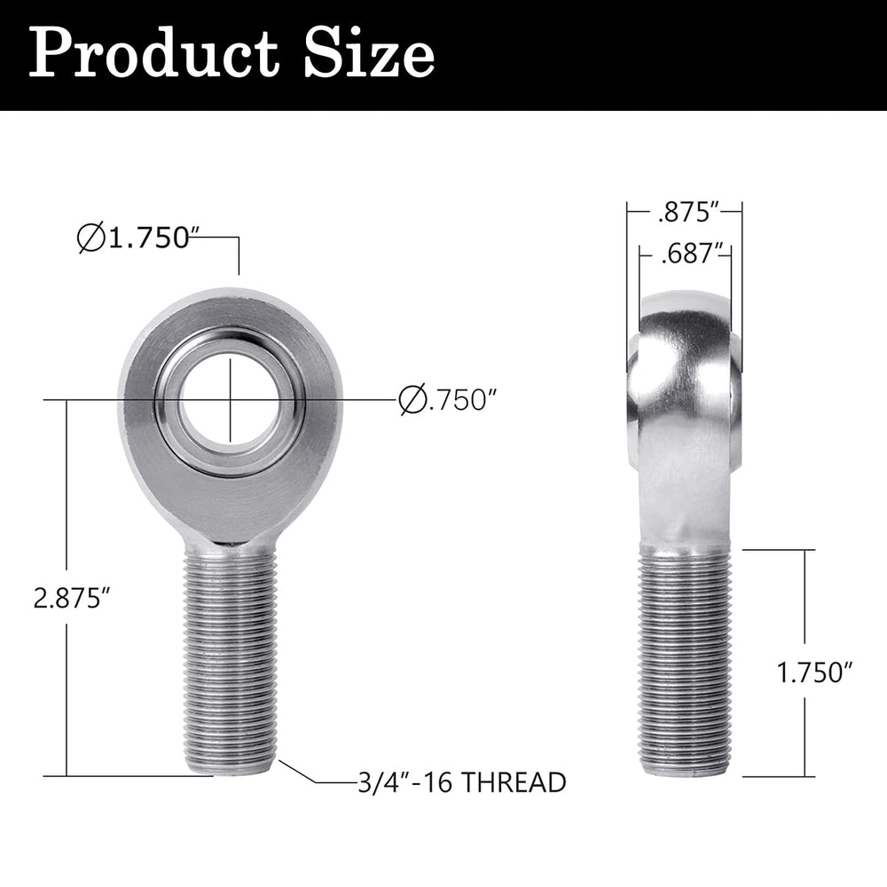 GaiRen threaded shaft and zinc jam nut spacers detail, illustrating secure adjustable locking