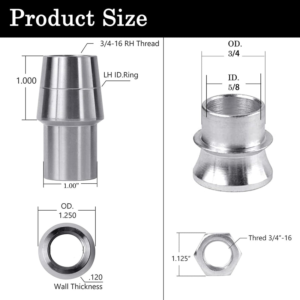 GaiRen tube adapter and adapter fitment, demonstrating compatibility with 1 1/4" tubing