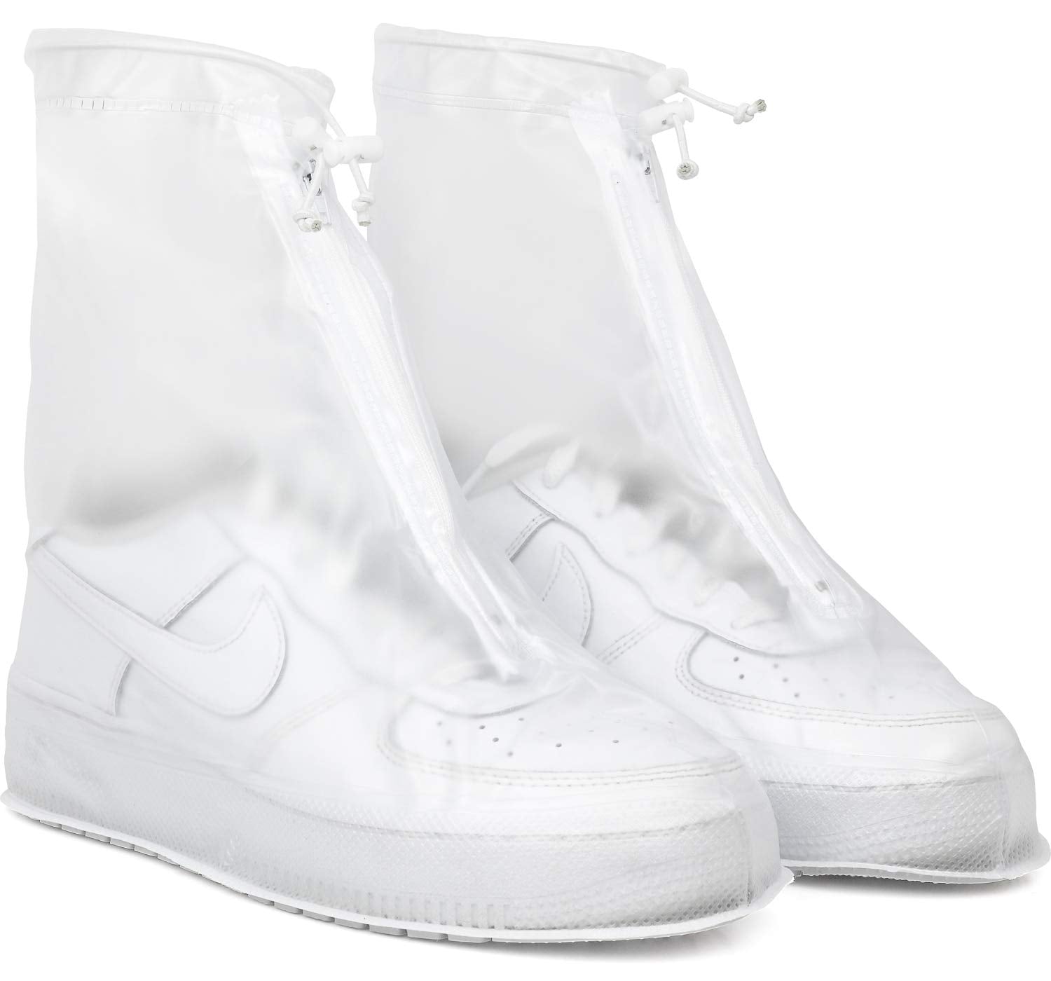 Galashield clear overshoes front view protecting shoes from rain