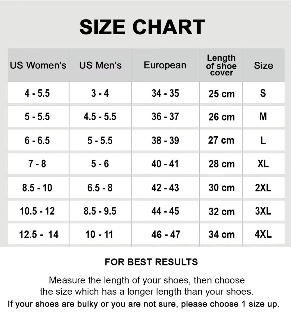 Galashield shoe cover next to ruler showing 27 cm length for correct sizing