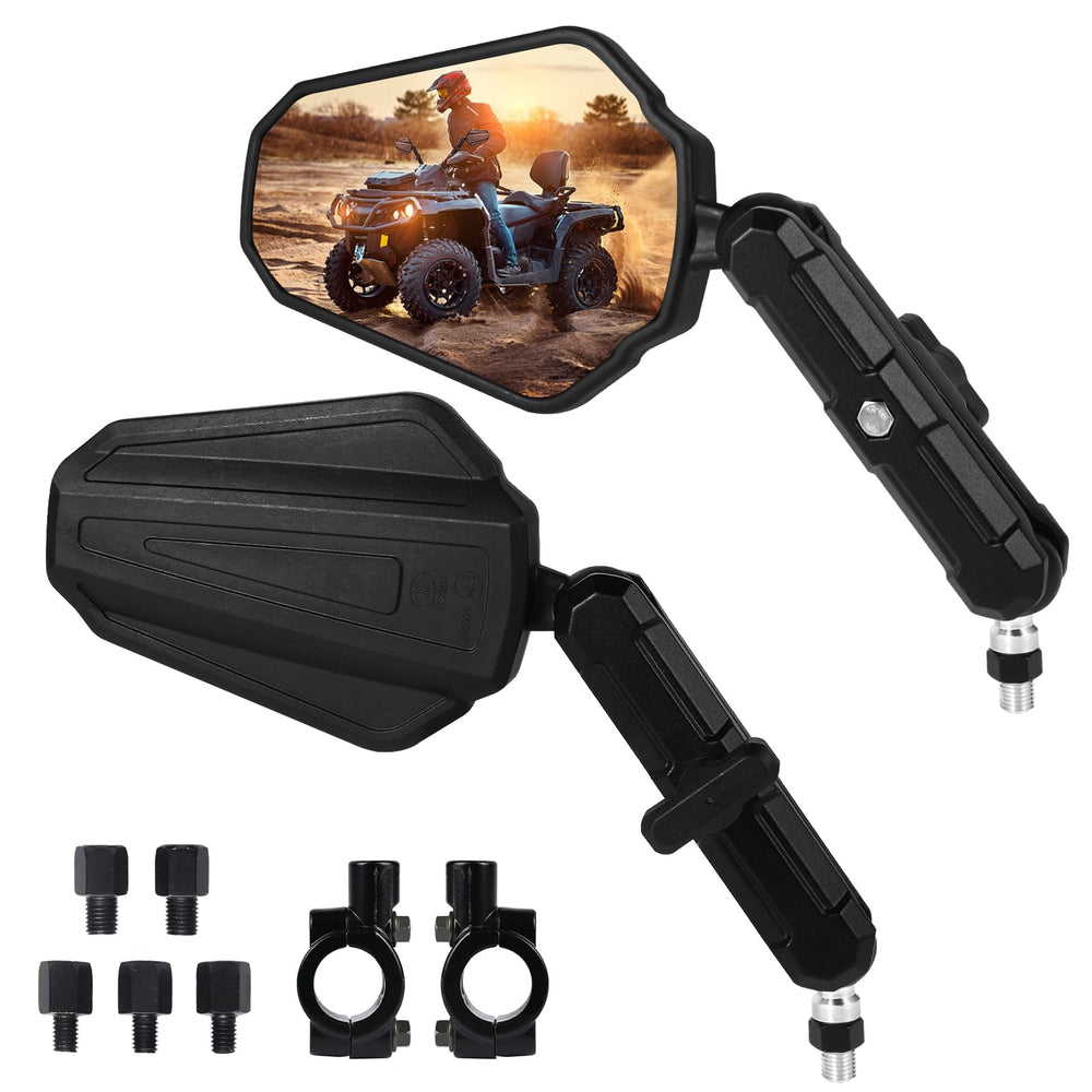 GAMAZING front view of mirror packaging showing complete kit and clamps