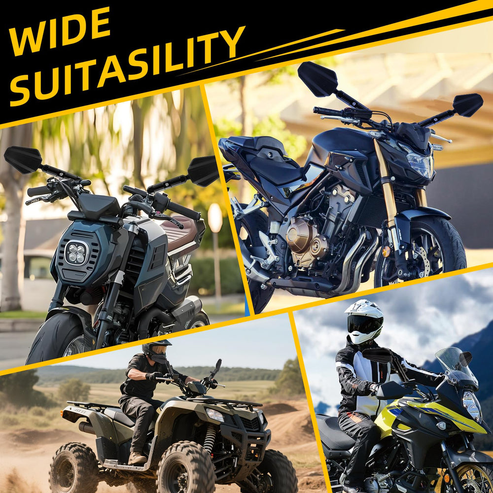 GAMAZING lifestyle shot on dirt bike demonstrating clear rear view