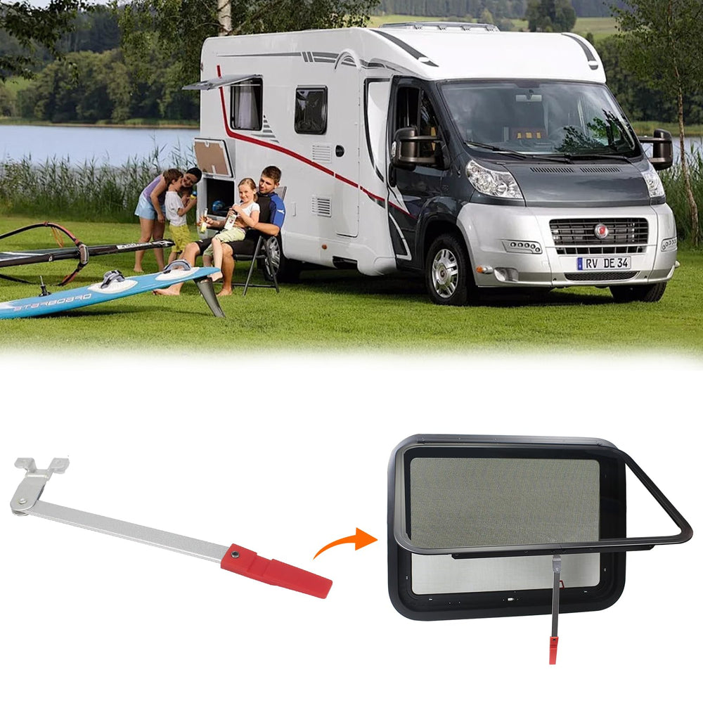 GAMPRO latch beside screwdriver for scale showing compact size and easy installation