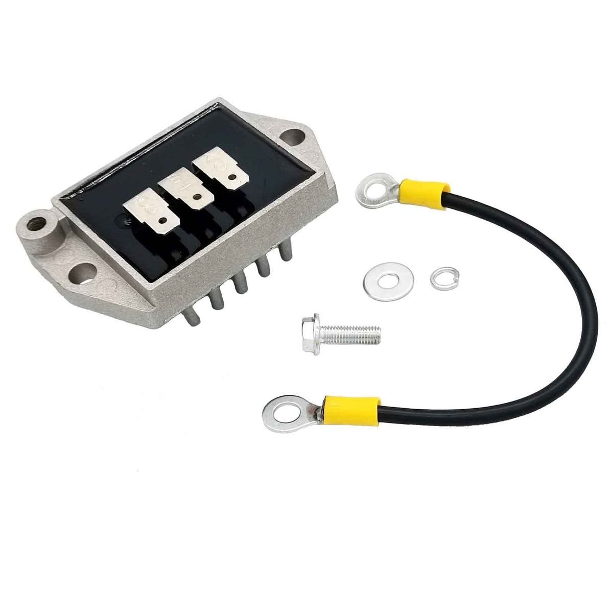 GAOSHUN regulator front view showing mounting fins and connectors for reliable fit