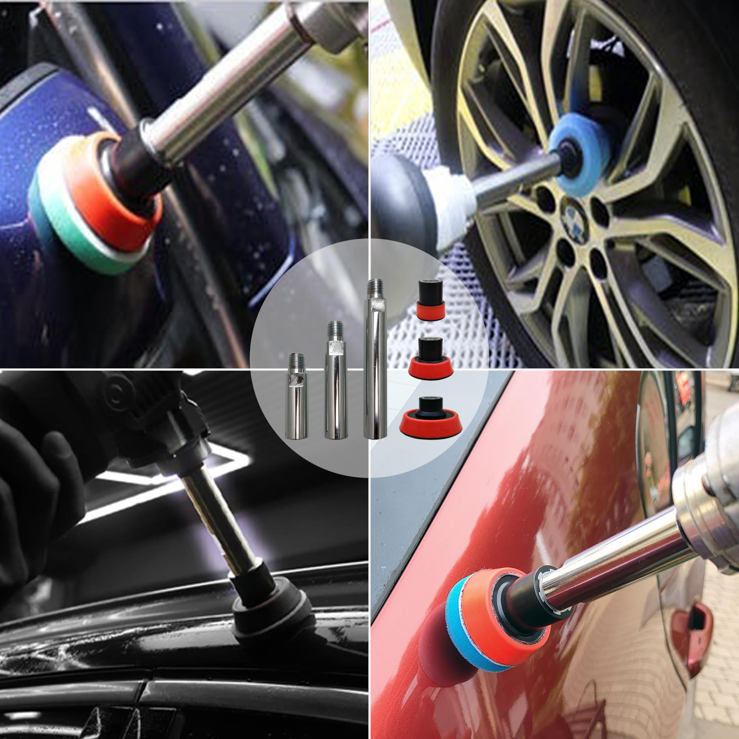 Gaquolam used polishing a car bumper demonstrating precise finish in tight area