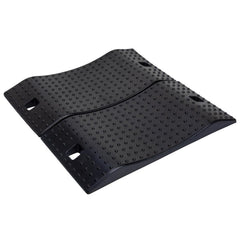 GarfatolRv front view of 2-pack ramps showing rugged rubber and compact profile for safe storage