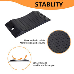 GarfatolRv ramp beside a ruler showing compact dimensions for easy transport and storage