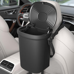 Garoopion top cover detail illustrating dual flip-cover for odor control