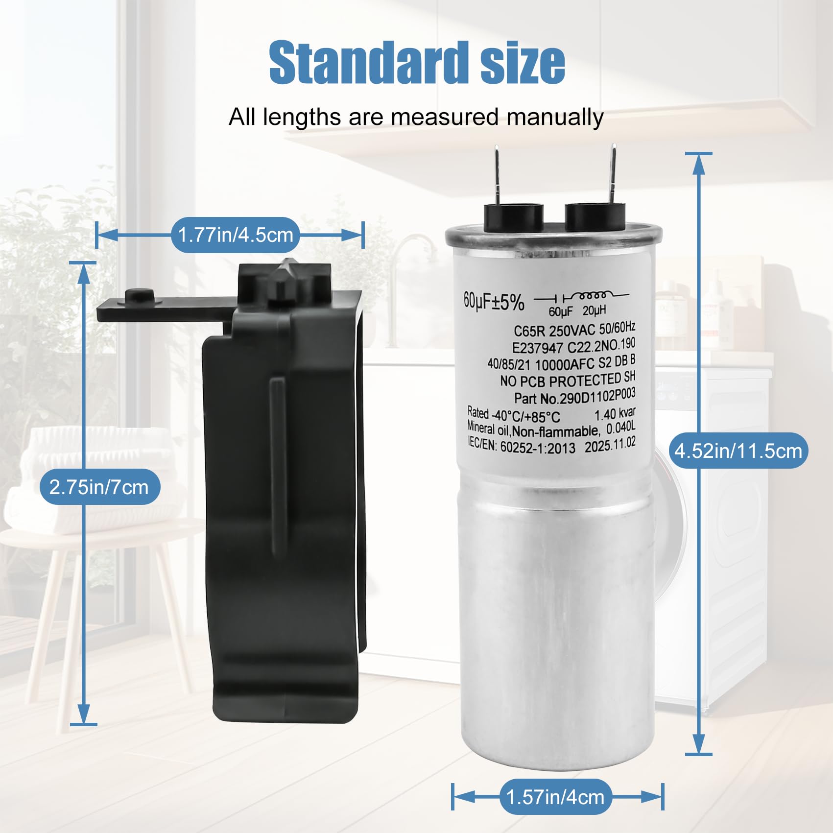 Garsoo capacitor wiring connector view, simplifies quick, safe hookups