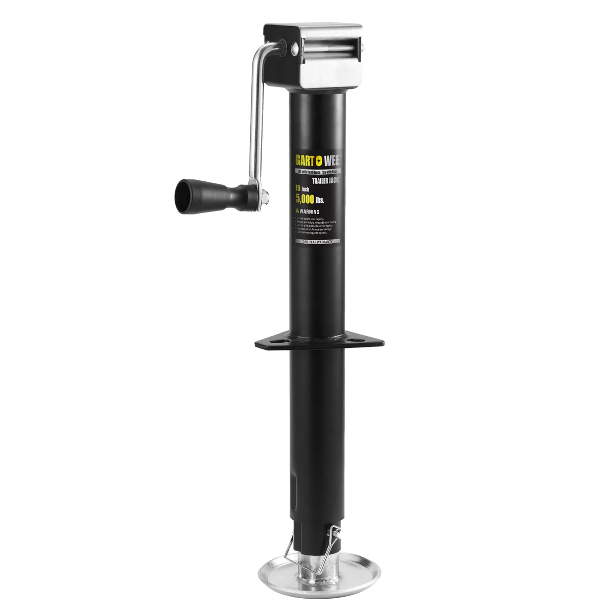 GARTOWEE front view a-frame jack showing sturdy frame and secure mounting benefit