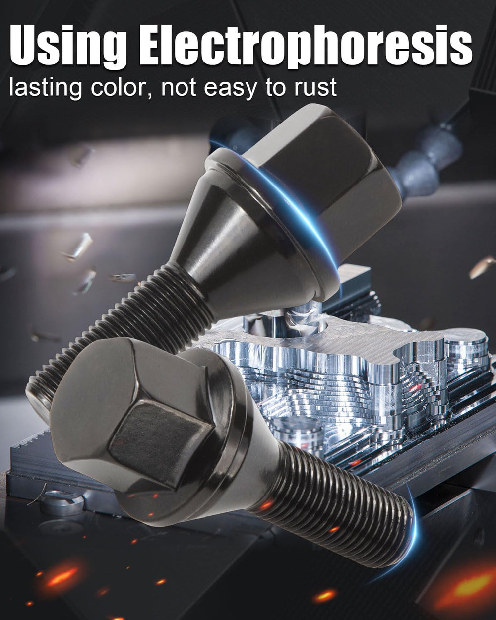 GAsupply black plated finish close-up demonstrating corrosion resistance and durability
