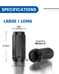 GAsupply close-up of clean lug nut threads for easier, safer installation