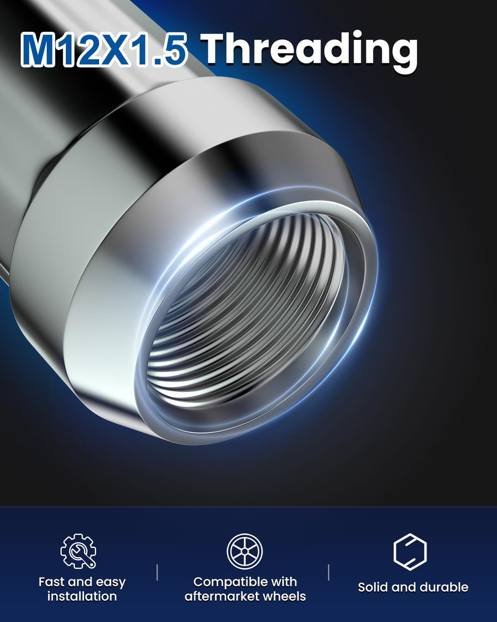 GAsupply duplex spline key beside nuts for easy installation benefit